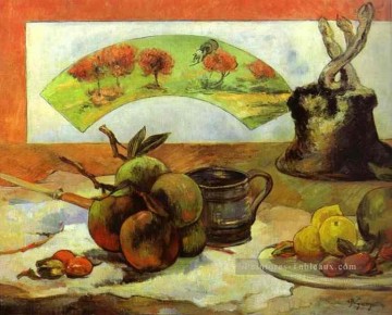 Nature morte avec Fan postimpressionnisme Primitivisme Paul Gauguin Peinture décoratif